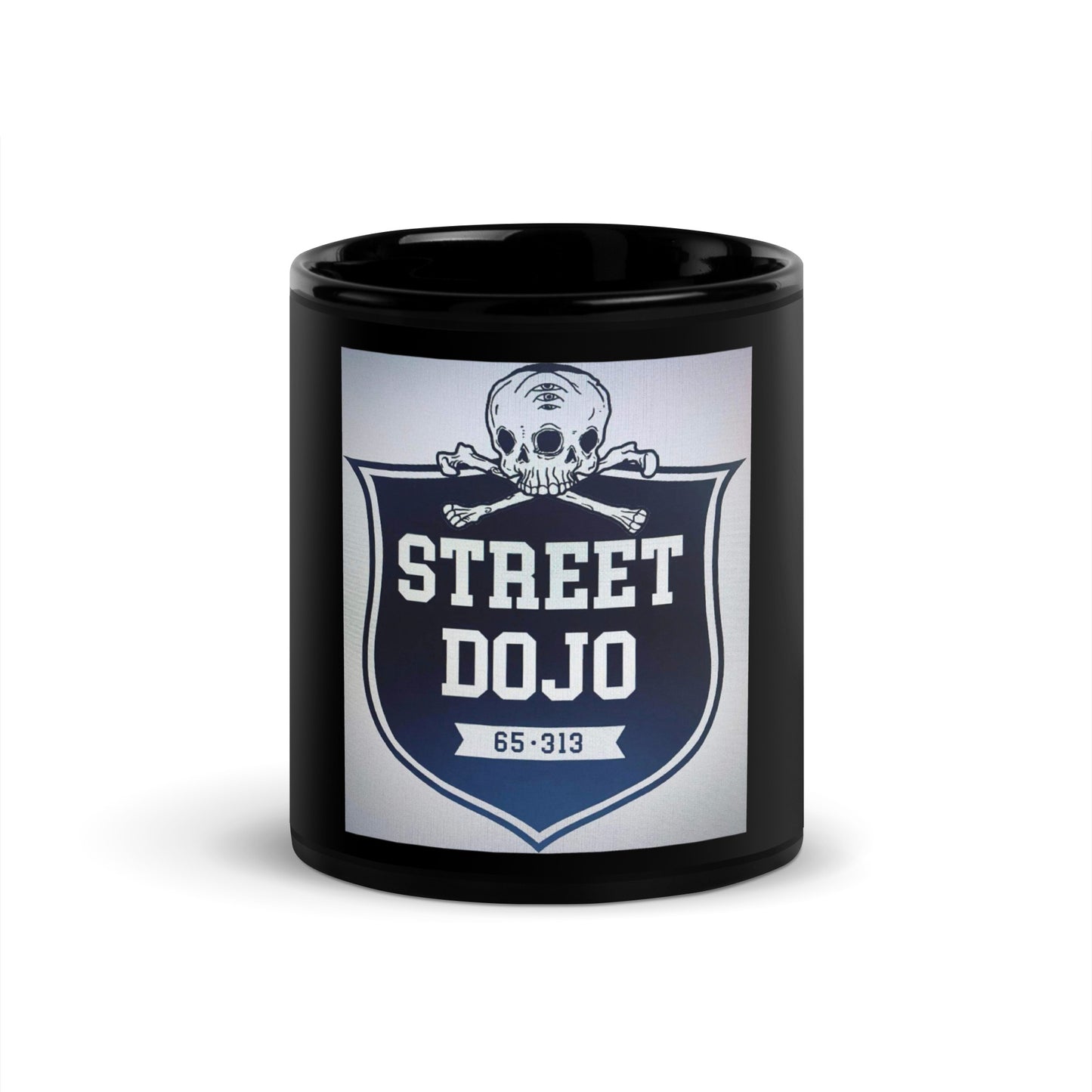Street Dojo Lone Star Black Glossy Mug
